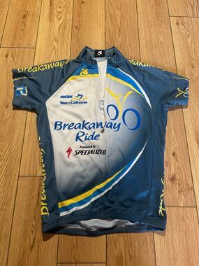 Specialized Amgen CYCLING JERSEY Men's Small BREAKAWAY FROM CANCER Short Sleeve